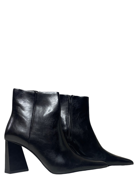 Tacon Ancho Zapatos Negros Zara Botines Altos Zara BOTÍN TACÓN