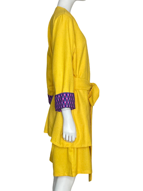 Set Samna Blazer + Pantalón Amarillo - Talla S