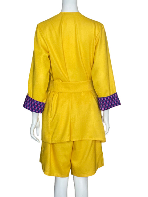 Set Samna Blazer + Pantalón Amarillo - Talla S