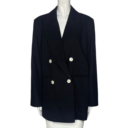 Blazer Dissh Botones Blancos Negro-Talla 10