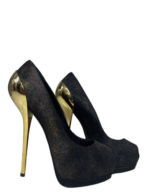 Calzado Giuseppe Zanotti Design Brillo Tacos Negro-Talla 38