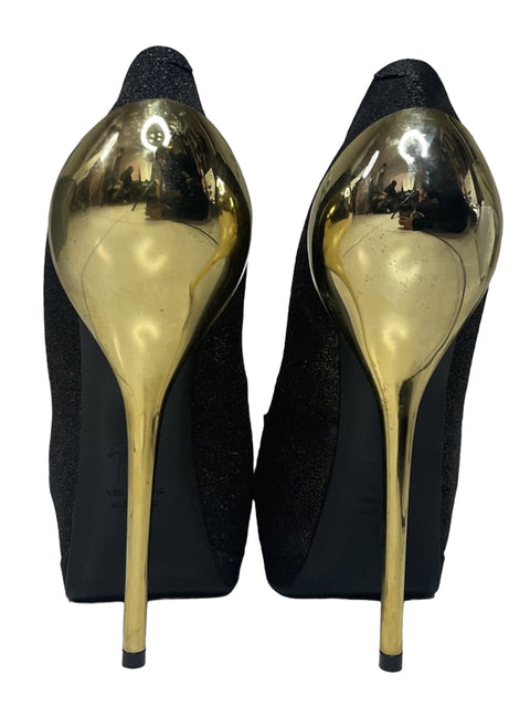 Calzado Giuseppe Zanotti Design Brillo Tacos Negro-Talla 38