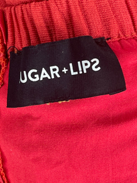 Vestido Sugar+Lips Pompones Off Shoulder Rojo-Talla S