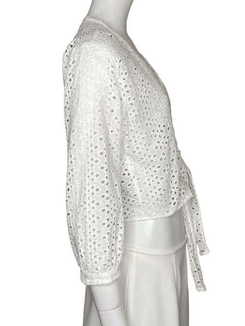 Top Studio F Troquelado Blanco-Talla S