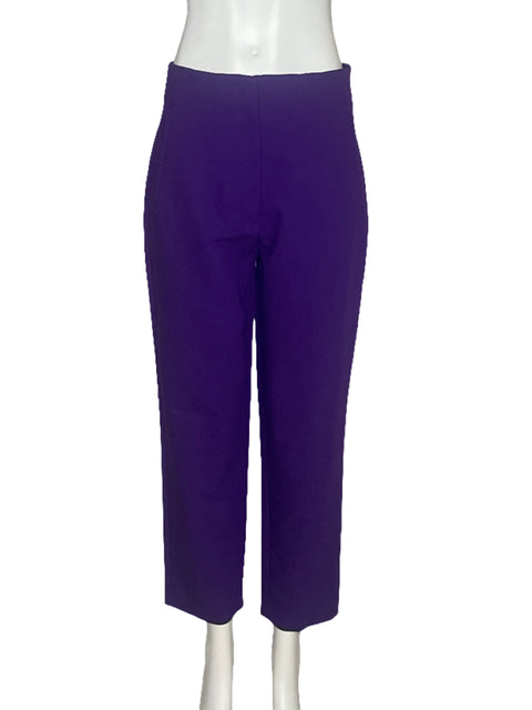Pantalón Zara Pliegues Morado - Talla M