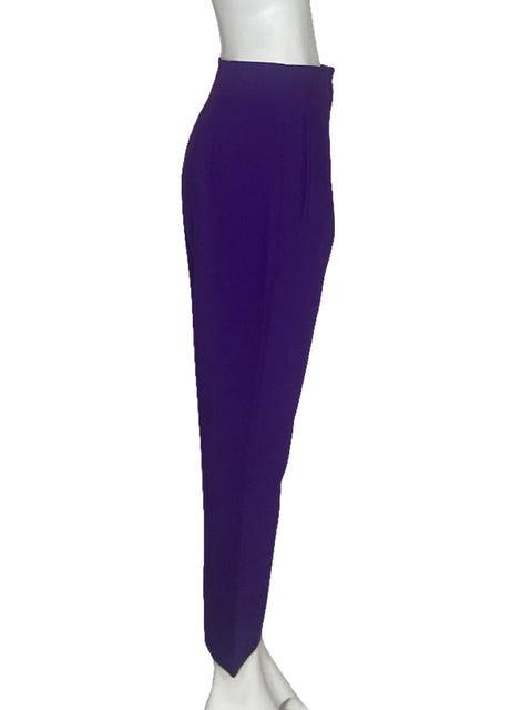 Pantalón Zara Pliegues Morado - Talla M