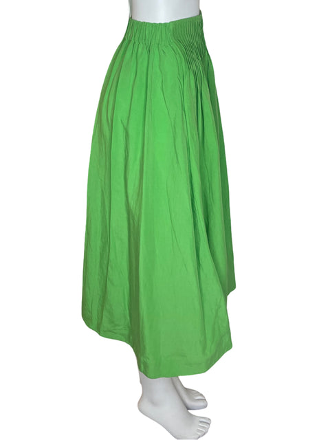 Falda COS Corte A Plizada Verde- Talla 36