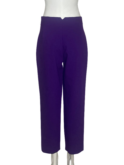 Pantalón Zara Pliegues Morado - Talla M