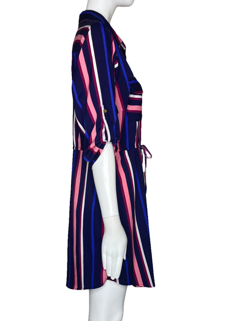 Vestido Speed Control Rayas Azul-Talla M
