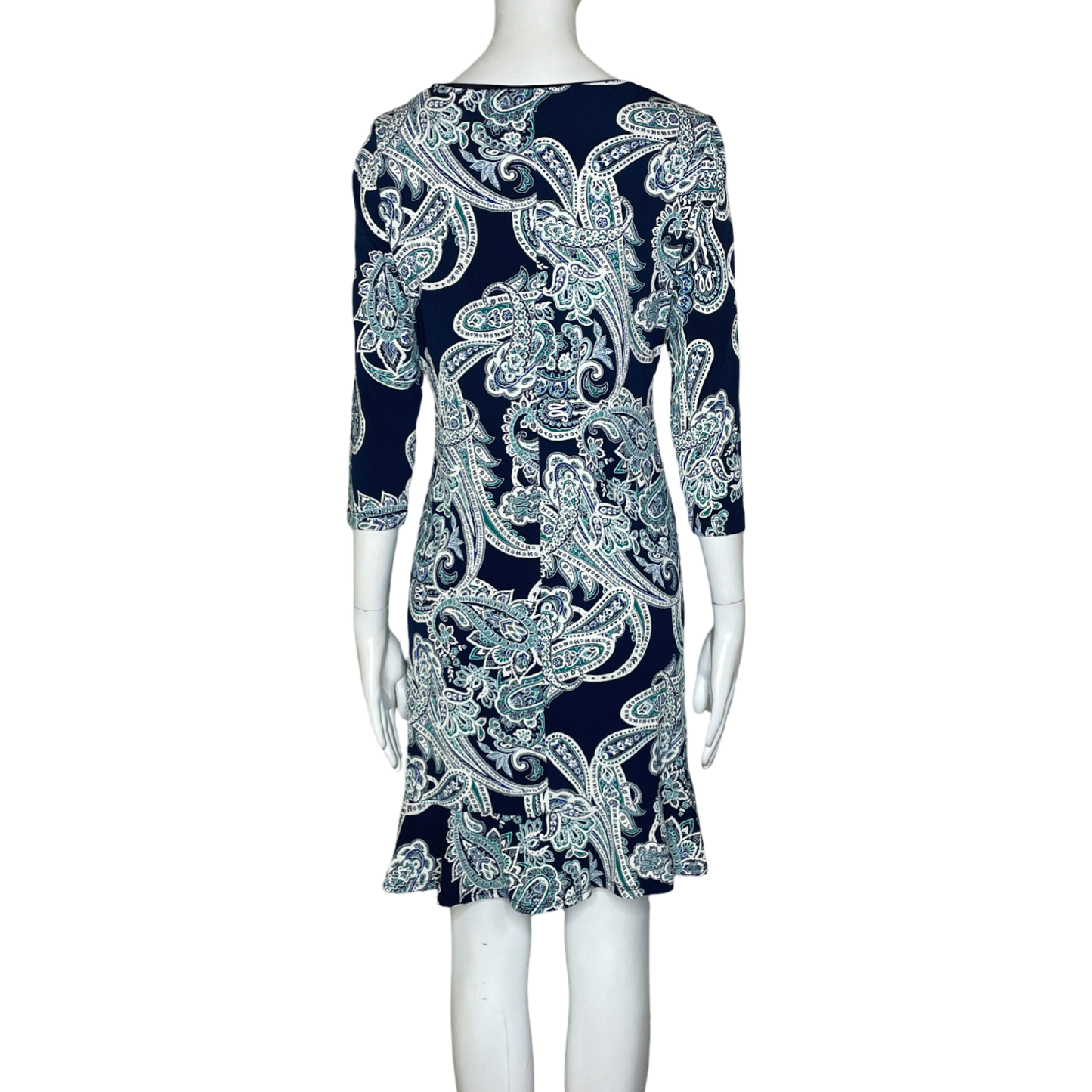 Vestido STUDIO ONE ESTAMPADO Mangas Larga Azul - Talla S