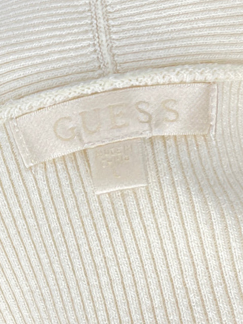 Top Guess Acanalado Amarillo-Talla L