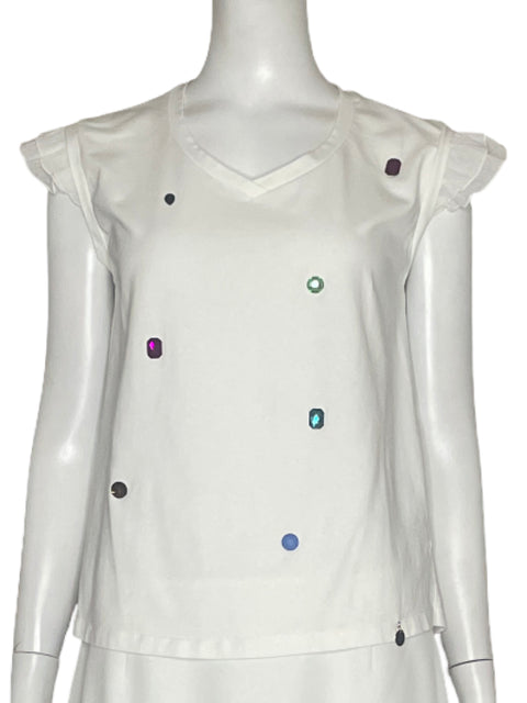 Blusa Tesoro TPS Piedras Blanco - Talla S