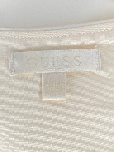 Top Guess Casual Sin Mangas Amarillo-Talla M