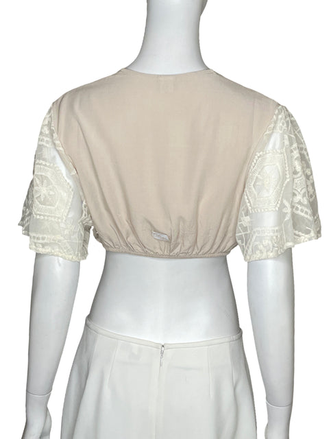 Top Cotazur Encaje Beige-Talla L