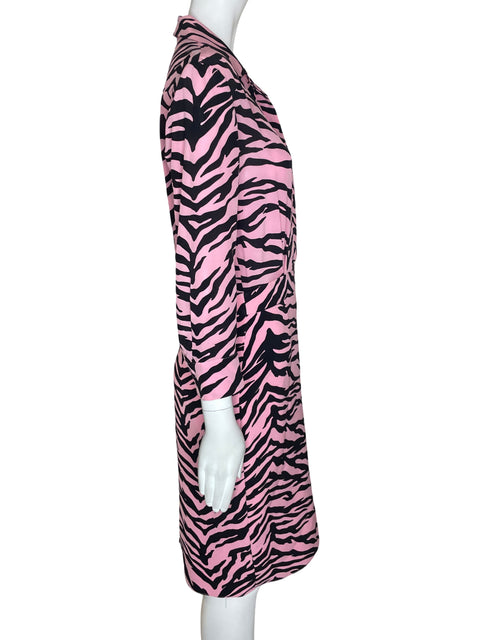 Vestido Moschino Zebra Print Rosado- Talla S