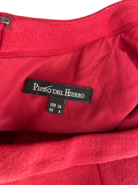 Vestido Pedro del Hierro Fajon PdH Rojo- Talla 8