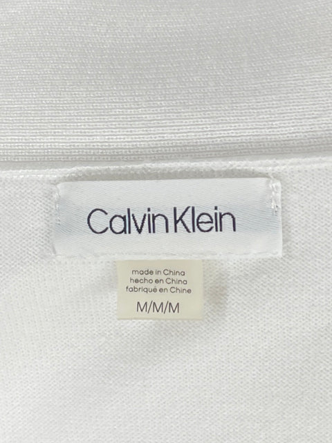 Cardigan Calvin Klein Manga Larga Blanco-Talla M