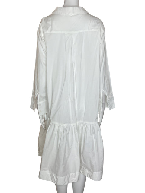Vestido Molimoll Camisero Fluido Blanco- Talla S