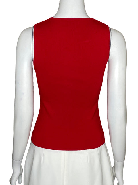 Top MNG Sin Mangas Casual Rojo-Talla S