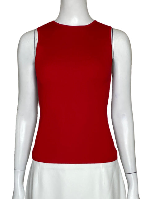 Top MNG Sin Mangas Casual Rojo-Talla S