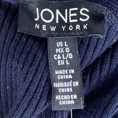 Cardigan Jones New York Acanalado Azul - Talla L