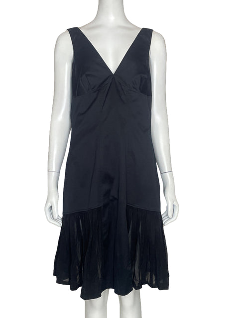 Vestido Ellie Tahari Sin Mangas Negro - Talla S