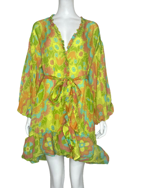 Vestido Alexis Floral Verde - Talla M