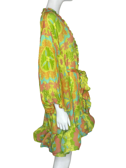 Vestido Alexis Floral Verde - Talla M