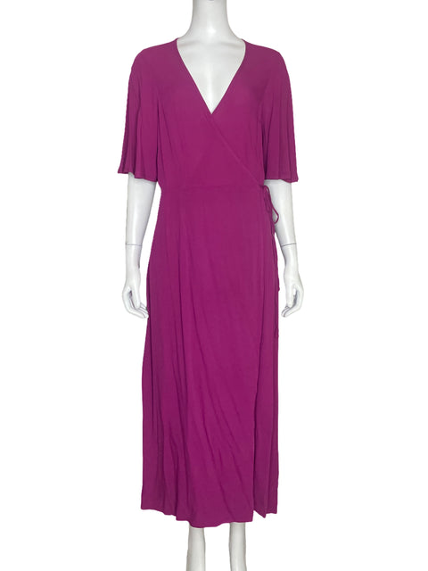 Vestido Old Navy Cruzado Morado - Talla M