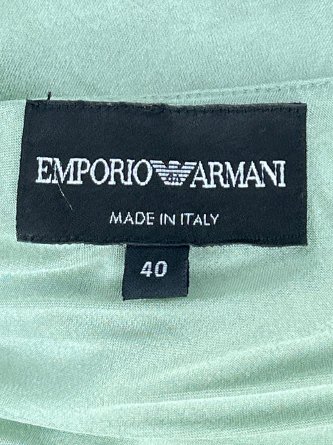 Top Emporio Armani Fluido Verde-Talla 40