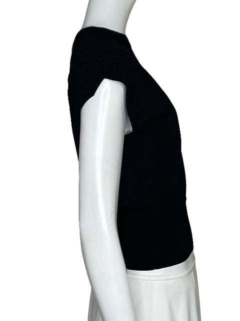 Top Express Sin Mangas Mesh Negro-Talla XS