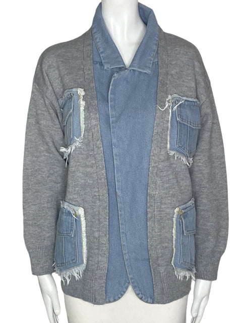 Chaqueta Stravaganza Bolsillos Gris- Talla U