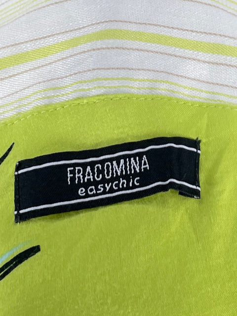 Top Fracomina Crop Escote V Verde-Talla S