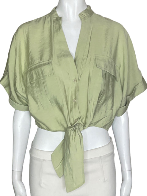 Camisa Mustard Seed Shirt Tied Verde- Talla S