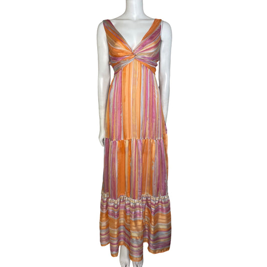 Vestido g.p.d. Rayas Sin Mangas Naranja-Talla L