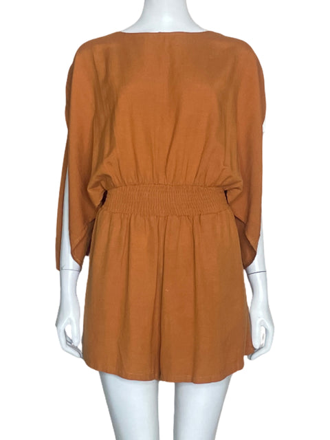 Romper Lalavon Fluido Marron-Talla S
