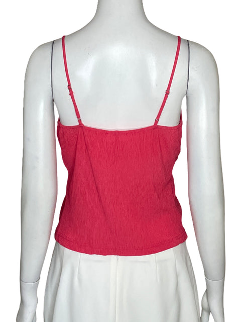 Top MNG Tirantes Crinkle Rosado-Talla S