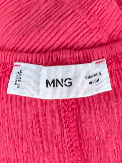 Top MNG Tirantes Crinkle Rosado-Talla S