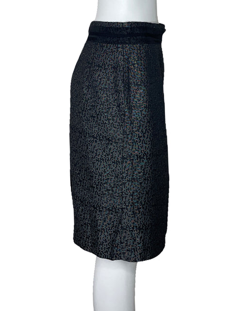 Falda Antonio Melani Midi Negro-Talla 4