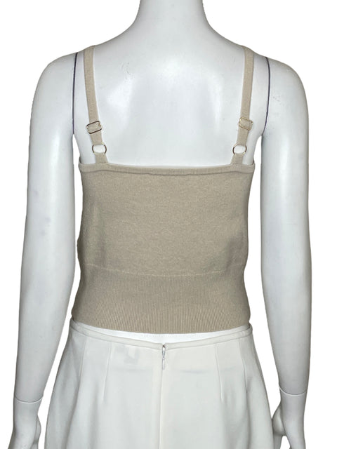 Top Michael Kors Tirantes De Lana Beige-Talla S