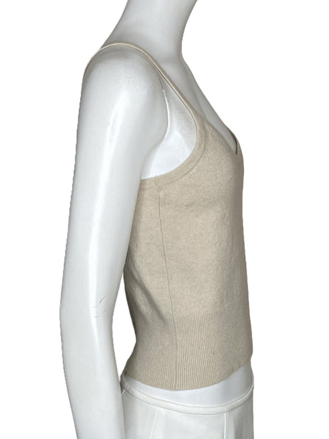 Top Michael Kors Tirantes De Lana Beige-Talla S