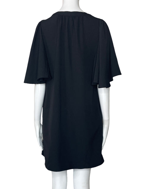 Vestido Sugar+Lips Vuelo Bolsillo Negro-Talla XS