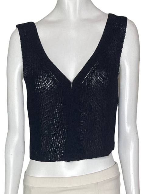 Blusa The Work Shop Tejido Negro- Talla L