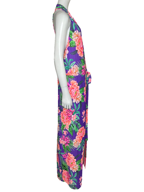 Salida de Baño Tesoro TPS Floral Morado-Talla U