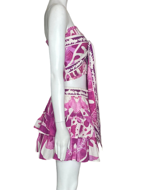 Set Her Bottari Strapless/Falda Rosado- Talla L