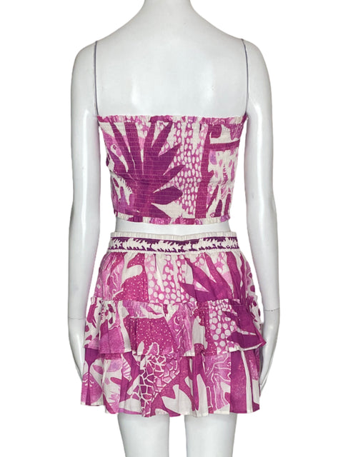 Set Her Bottari Strapless/Falda Rosado- Talla L