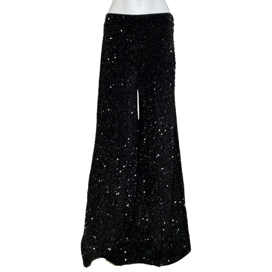 Pantalón FAERIESTY Ancho Lentejuelas Negro-
Talla L