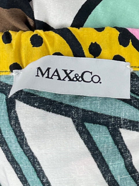 Blusa Max&Co Estampada Blanco-Talla S