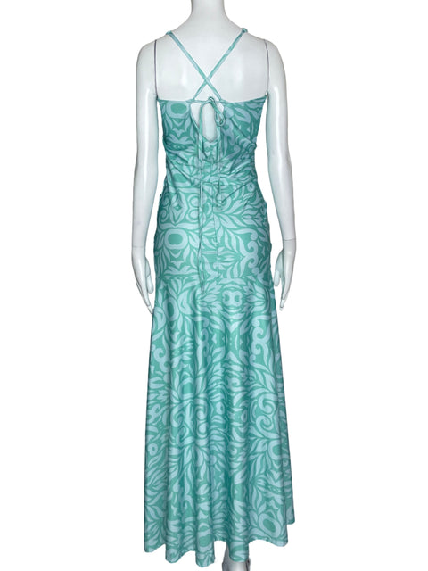 Vestido Tesoro TPS Tied Back Verde- Talla U