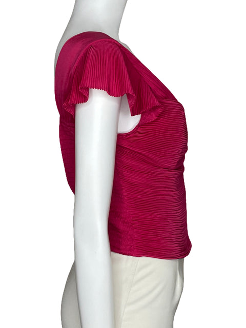 Top Express Plisado V-Neckline Rosado-Talla M